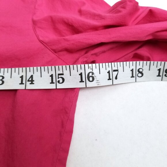 Banana Republic Ruffle Blouse XS Pink Cotton Cottagecore Romantic - Picture 6 of 8